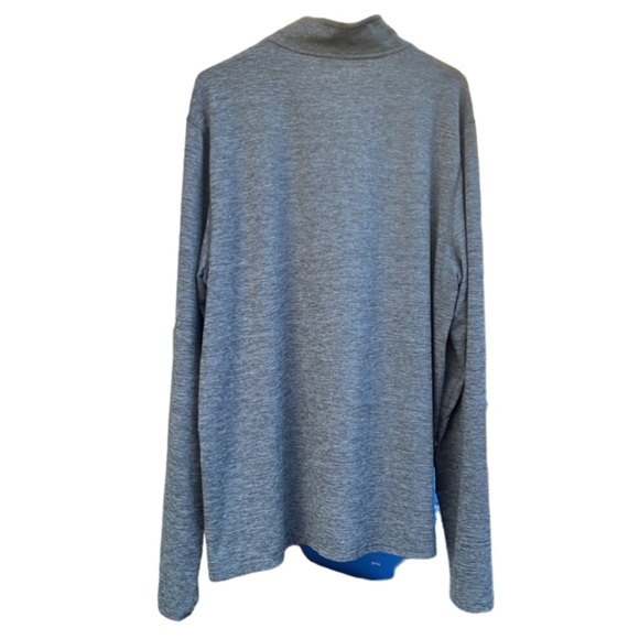 Men’s Reebok Quarter Zip Gray Pullover Top XL Lightweight Outdoor Running - Picture 5 of 15